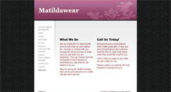 Desktop Screenshot of matildawear.com