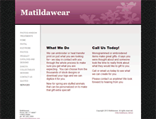Tablet Screenshot of matildawear.com